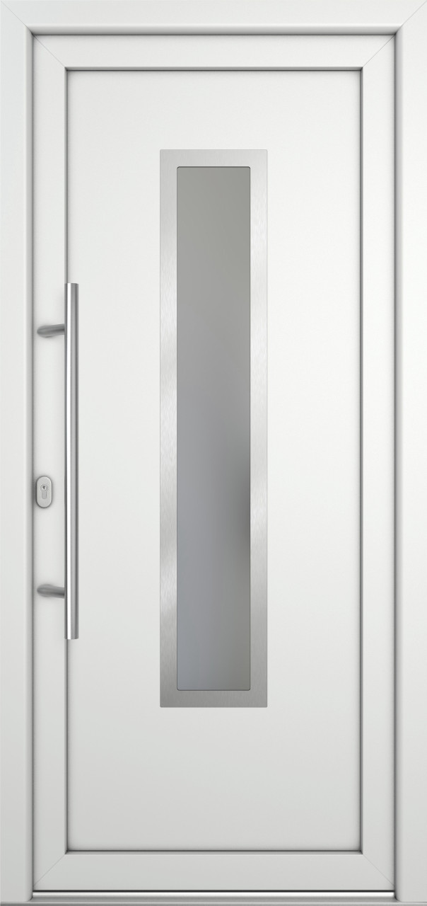 Meeth Haustür Signum Pro PVC Modell 32 98 x 208 cm DIN Links weiß