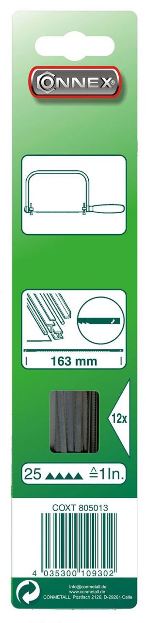 Sägeblatt 163 mm für Metall 12 Stück