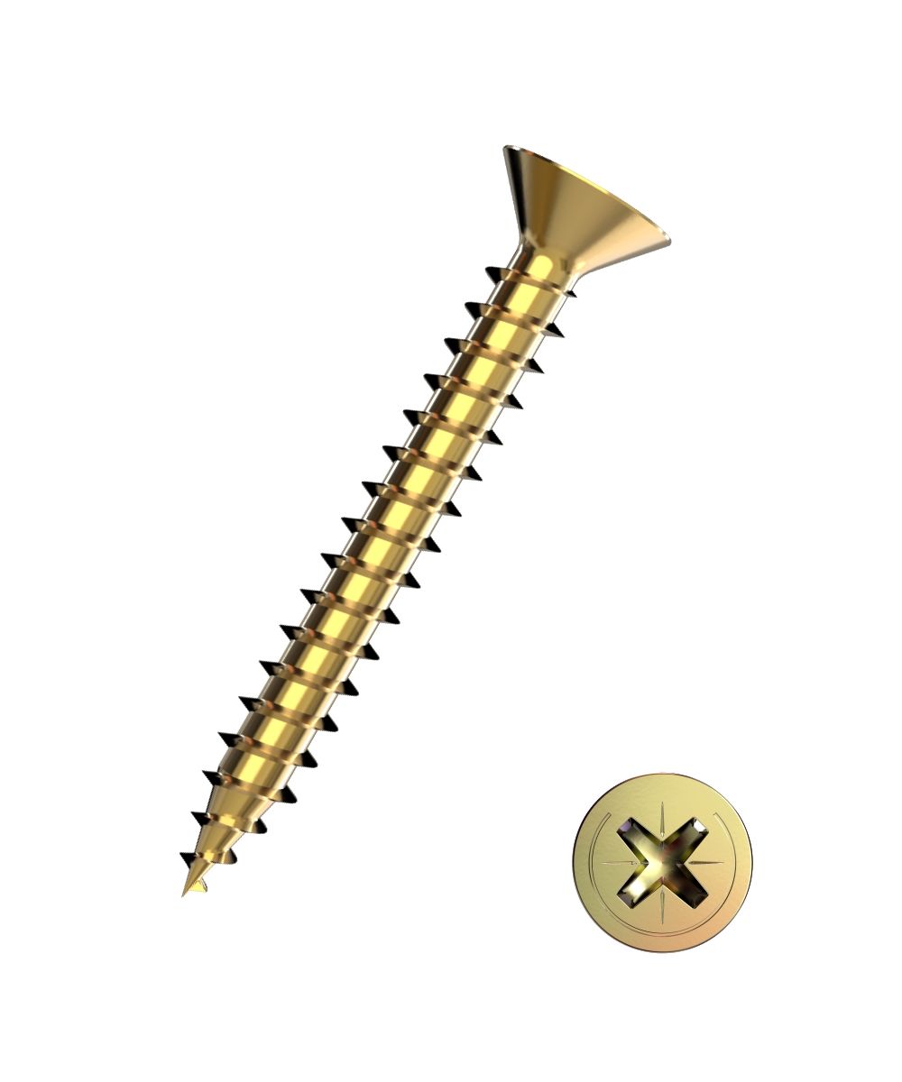 Connex Universalschrauben 3.0 x 12 mm PZ 1 Senkkopf - 80 Stk.