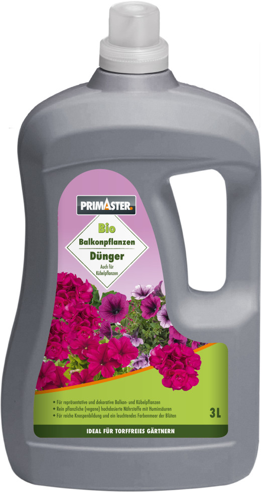Primaster Bio Flüssigdünger für Balkonpflanzen 3 L