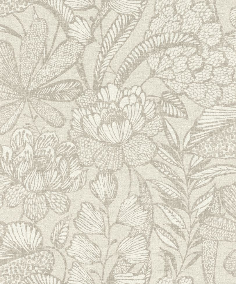 Rasch Vliestapete 555349 Grau-Greige Muster & Motive 10,05 m x 0,53 m