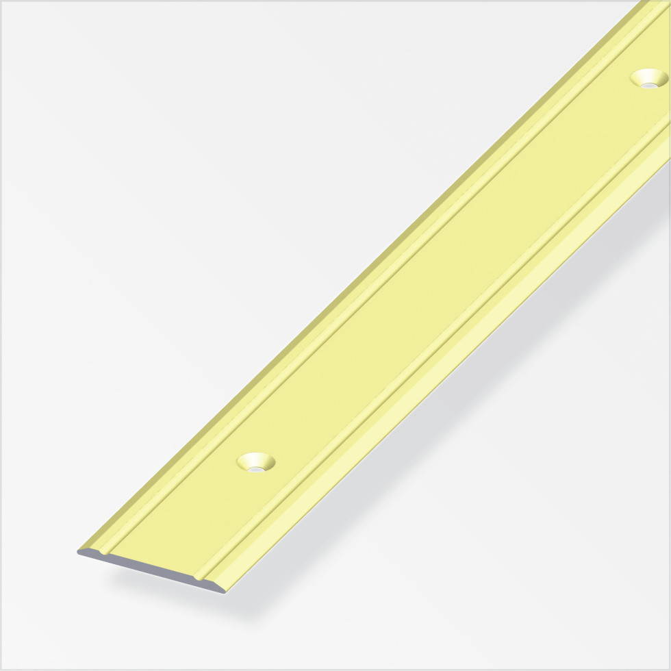 alfer Übergangsprofil 1 m, 30 x 2 mm Aluminium eloxiert messing