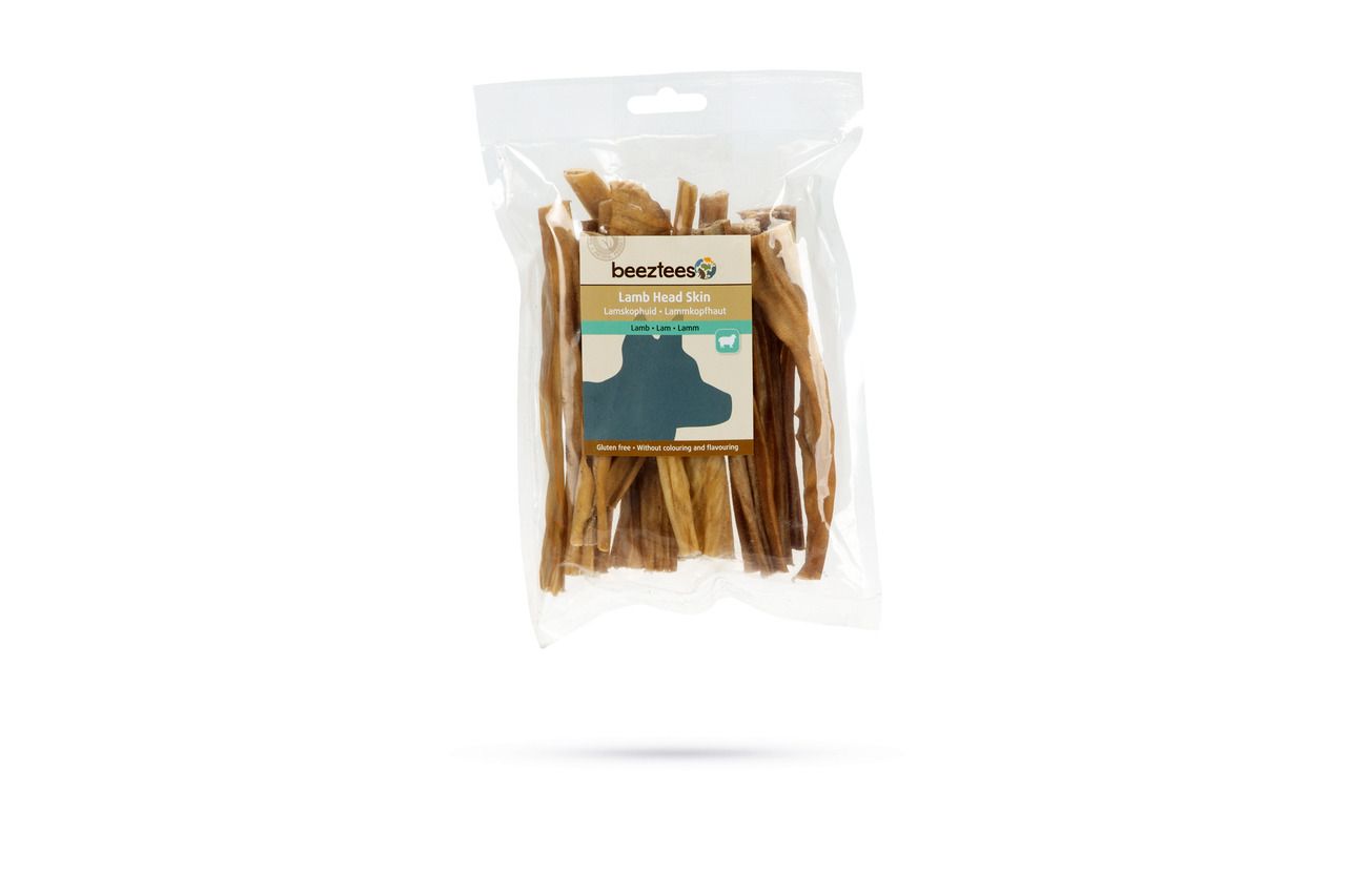 Beeztees Hundesnack Lammkopfhaut 100 g