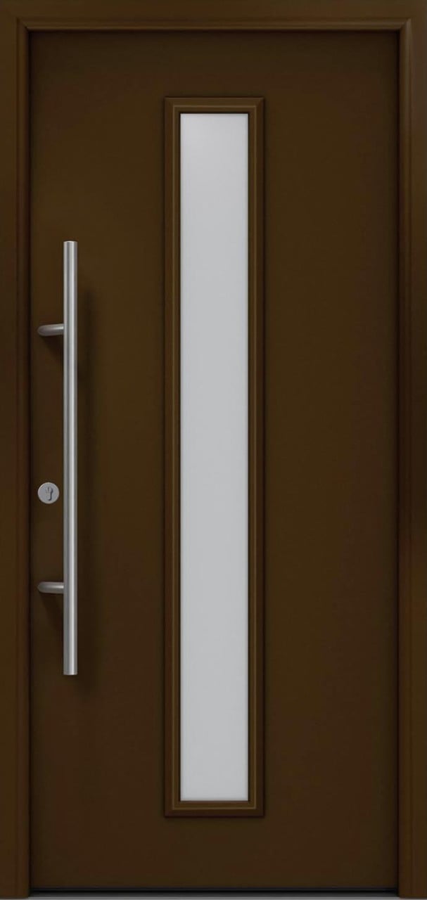 EcoStar Haustür ISOPRO Secur IPS 020 RC2 terrabraun 110 x 210 cm