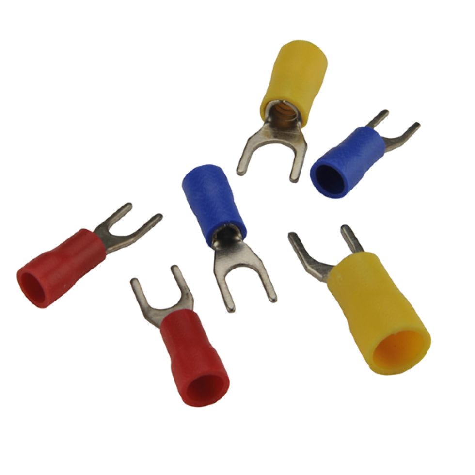 Gabelkabelschuh-Set 1,5 / 2,5/ 6 mm², isoliert