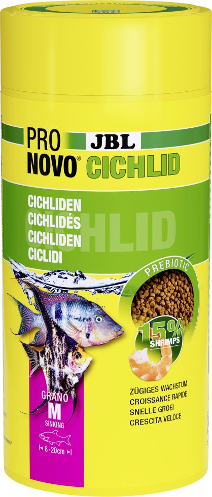 JBL Fischfutter Pronovo Cichlid Grano M Fischfuttergranulat 1000 ml