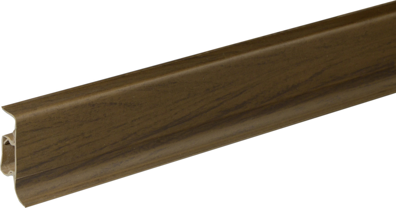 FN Neuhofer Klemmsockelleiste 250 cm 50 x 22,5 mm Nussbaum