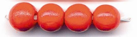 Glorex Holzperle karminrot 15 mm - 14 Stück