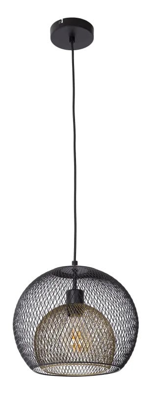 Globo Hängeleuchte Selina Ø 30 x 150 cm schwarz