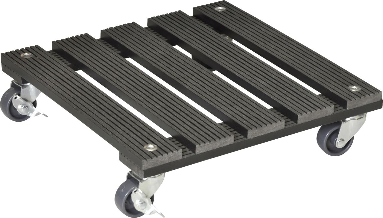 WAGNER Pflanzenroller WPC eckig 29 x 29 cm Tragkraft bis max. 80 kg