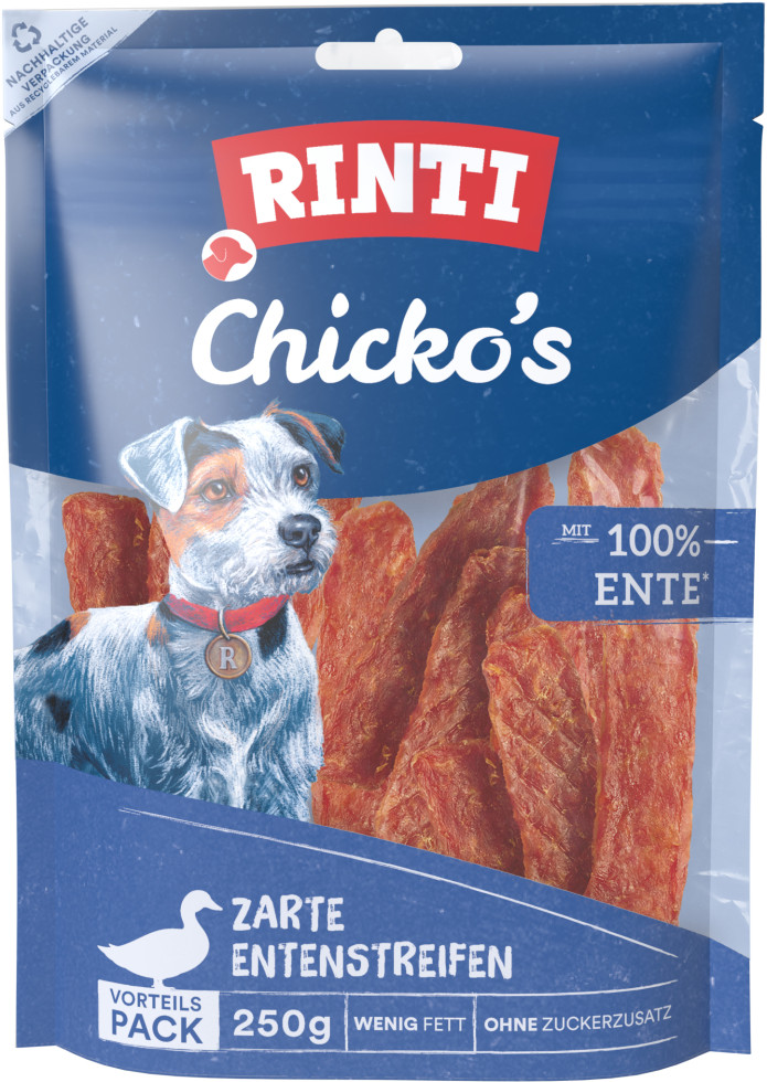 Rinti Chicko Hundesnack Ente Vorratspack 250 g