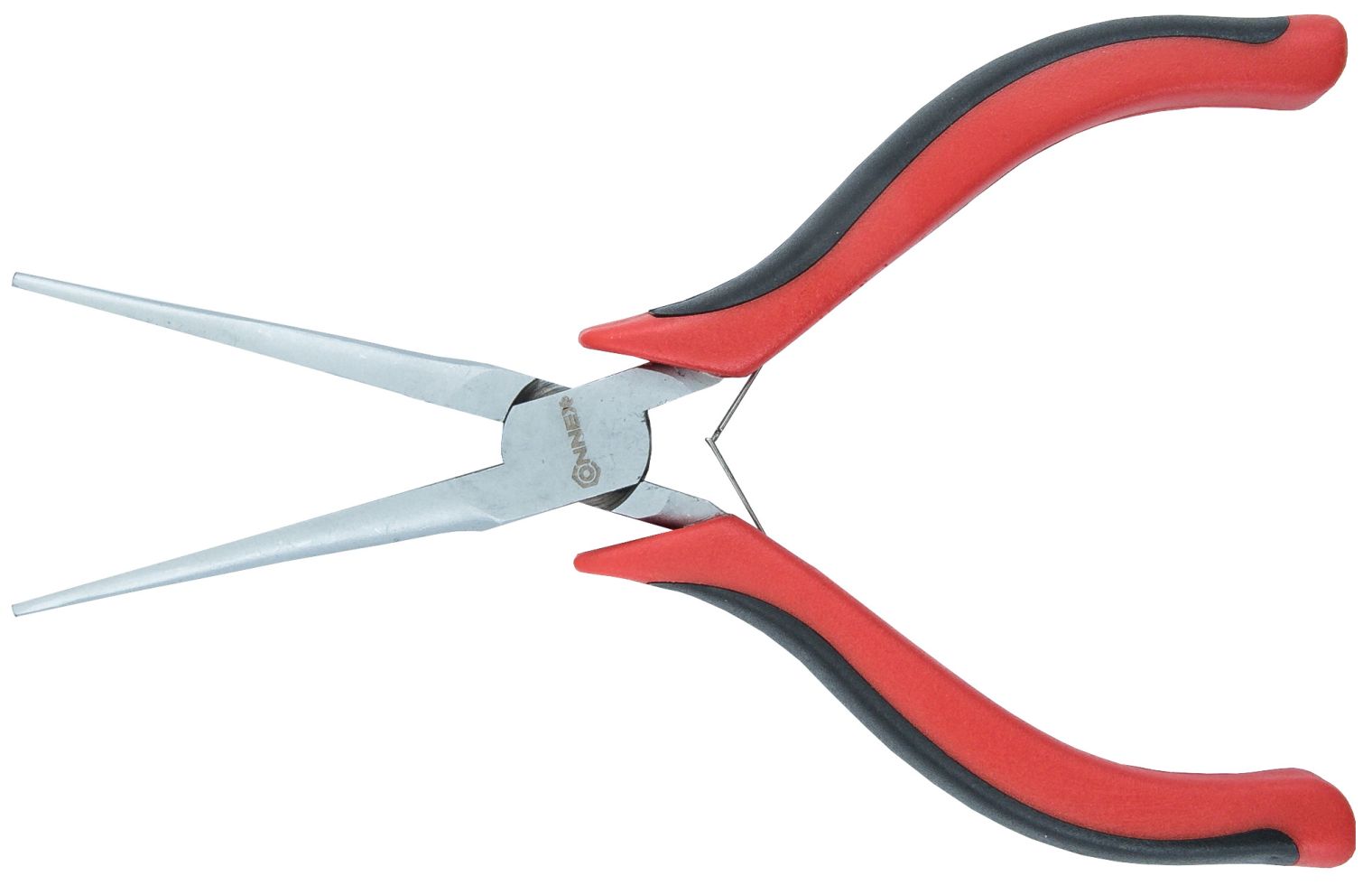 Connex Elektronik-Flachspitzzange 145 mm mit Doppelfeder Zwei-Komponentengriffen