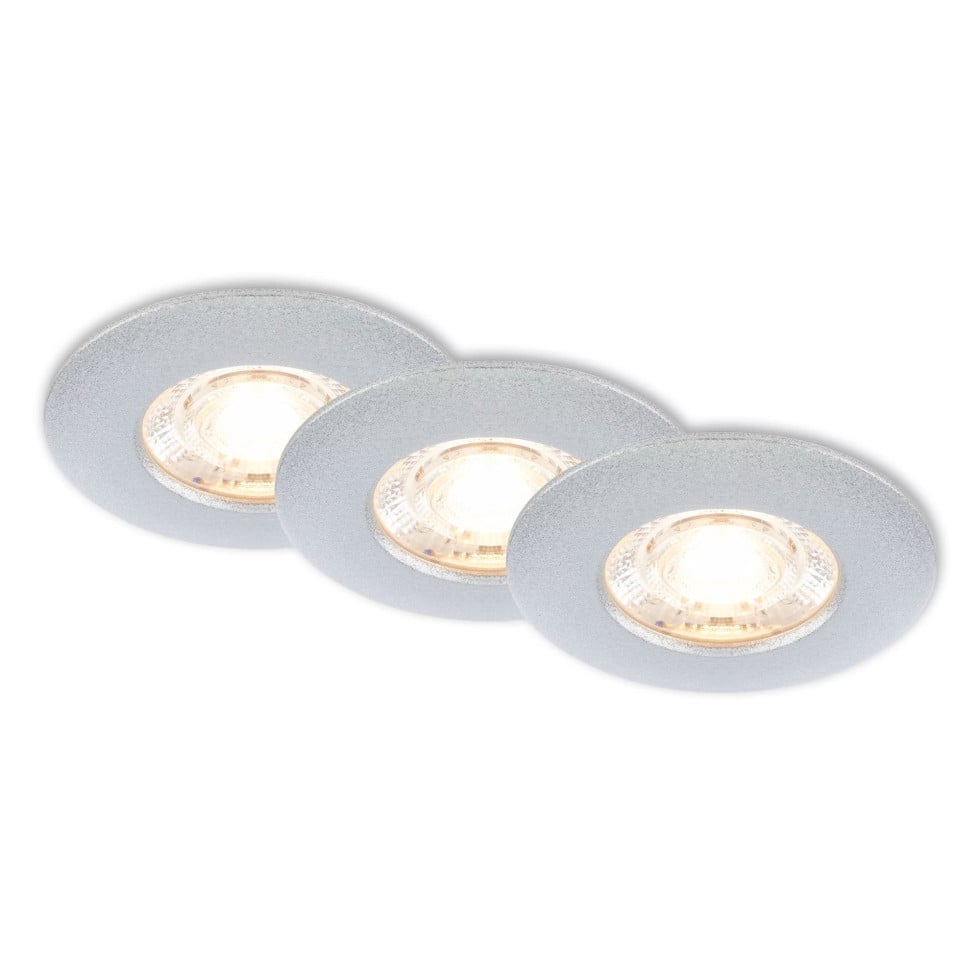 Briloner LED-Einbauleuchten Kulana Mini 3er Set 3,6W, 350lm chrom-matt