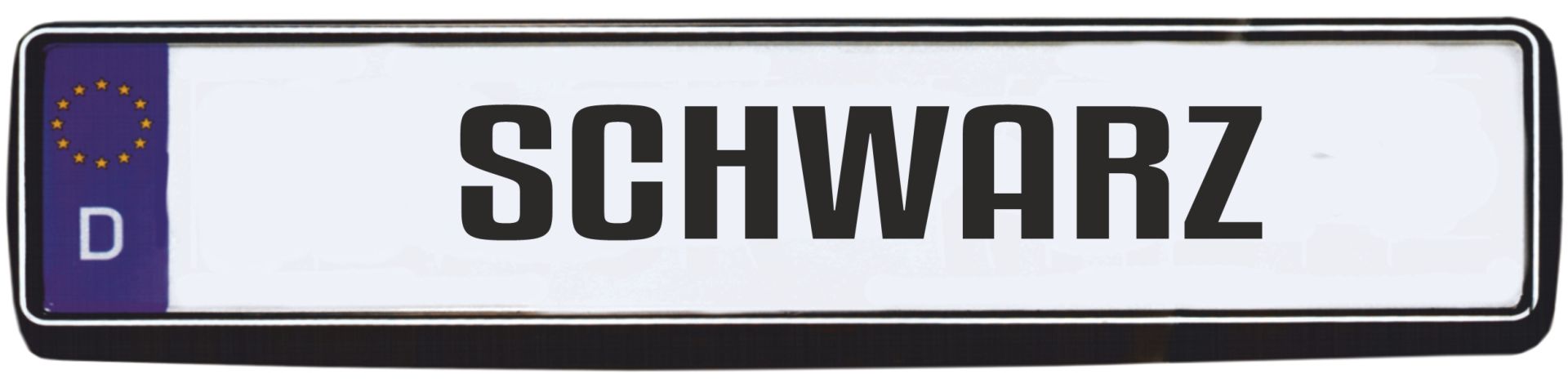 Hermann Schütz Design Kennzeichenrahmen schwarz