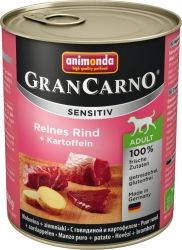 Animonda GranCarno Hundenassfutter Adult Sensitiv getreidefrei 800 g Rind & Kartoffeln