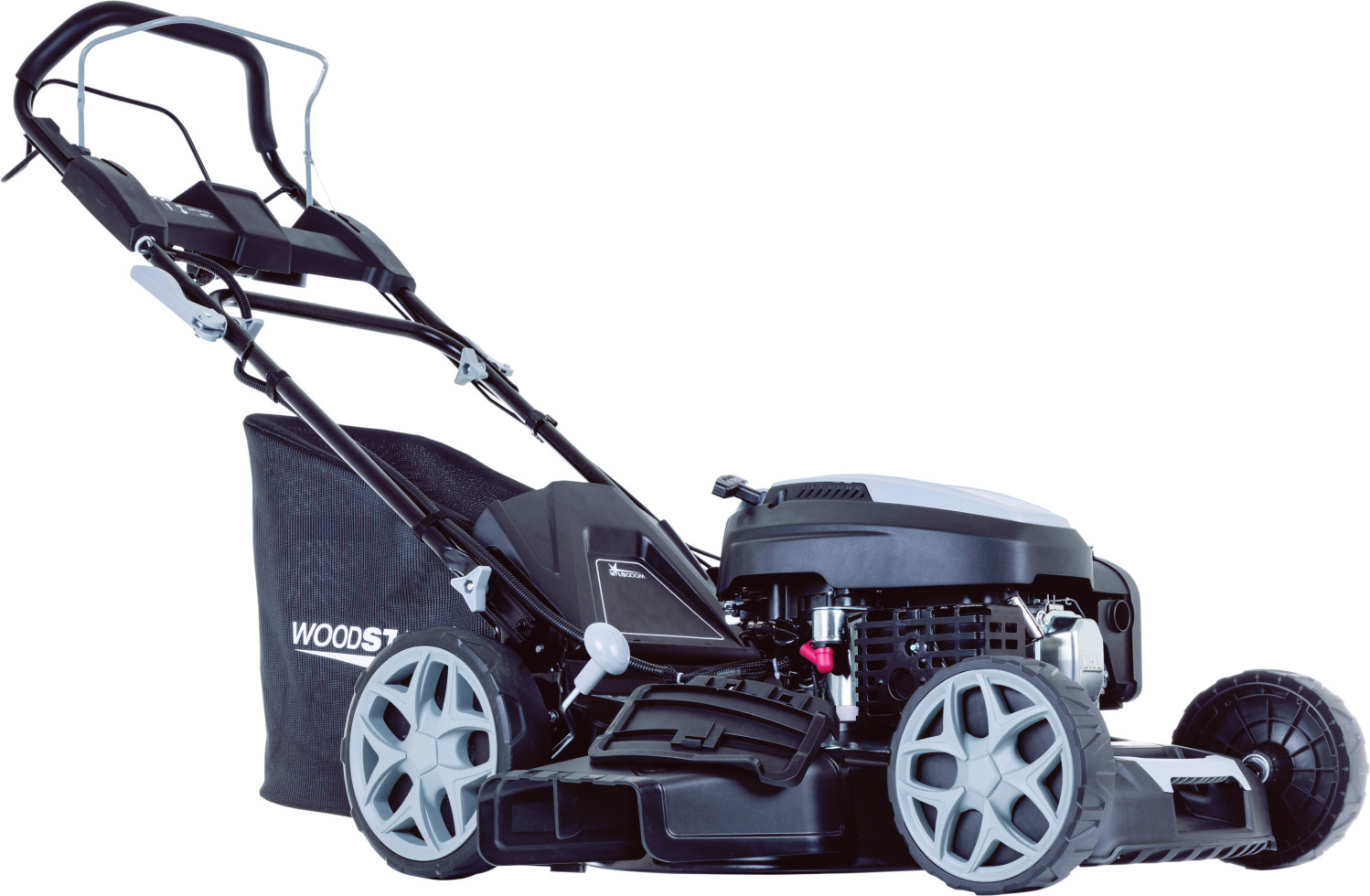 Woodster Benzin-Rasenmäher BLM560-225ES inkl. 2Ah Akku + 2,4A Ladegerät