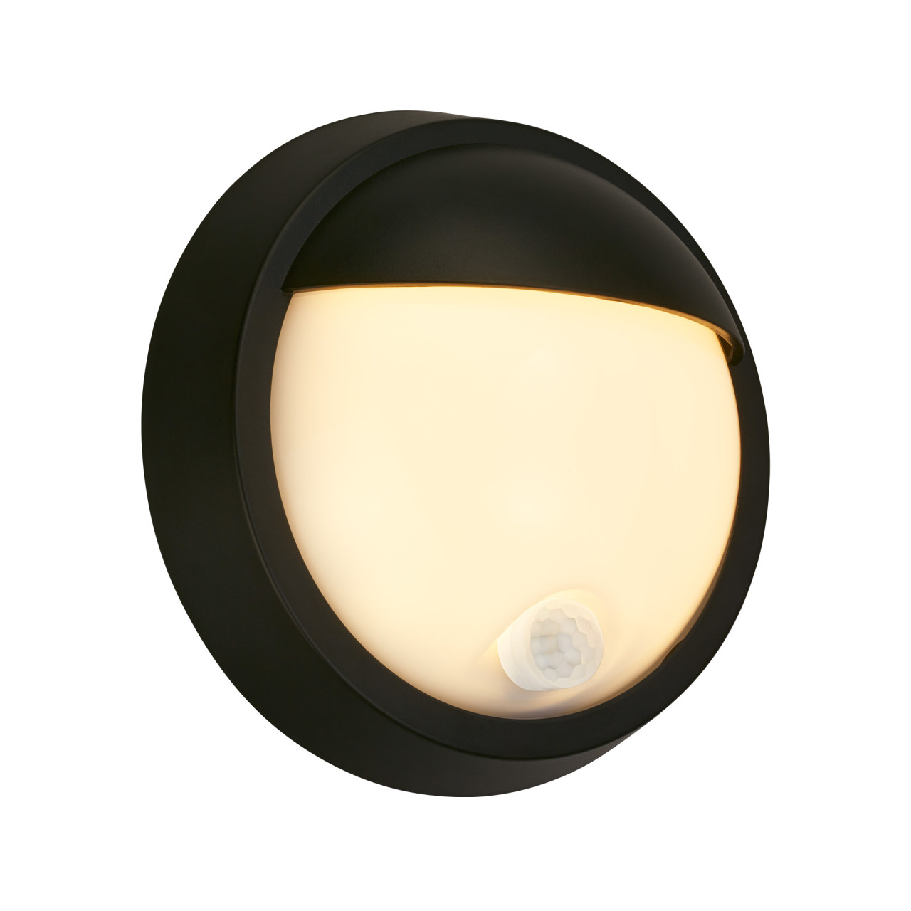 Briloner LED Außenwandleuchte Puni Akku 4W schwarz Sensor warmweiß