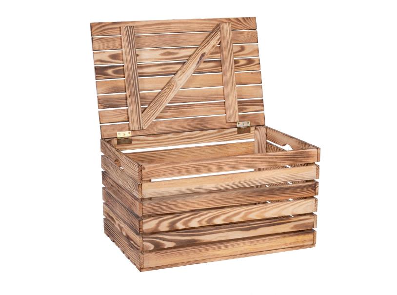 iwerk Aufbewahrungstruhe geflammt, 50x37x30 cm