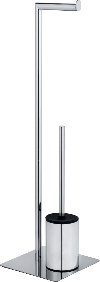 Wenko Stand WC-Garnitur Serrenti chrom Stahl