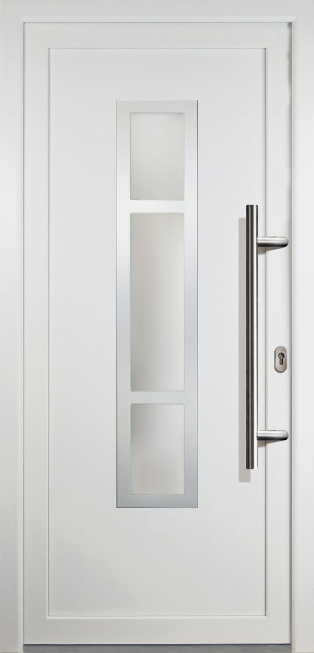 Meeth Haustür Signum Aluminium Modell 87 88 x 208 cm, DIN rechts, weiß