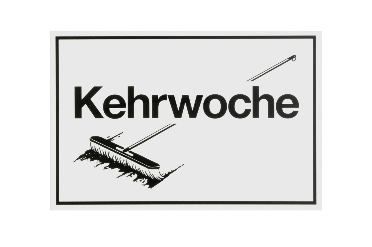 Conmetall Hinweisschild Kehrwoche 30 x 20 cm