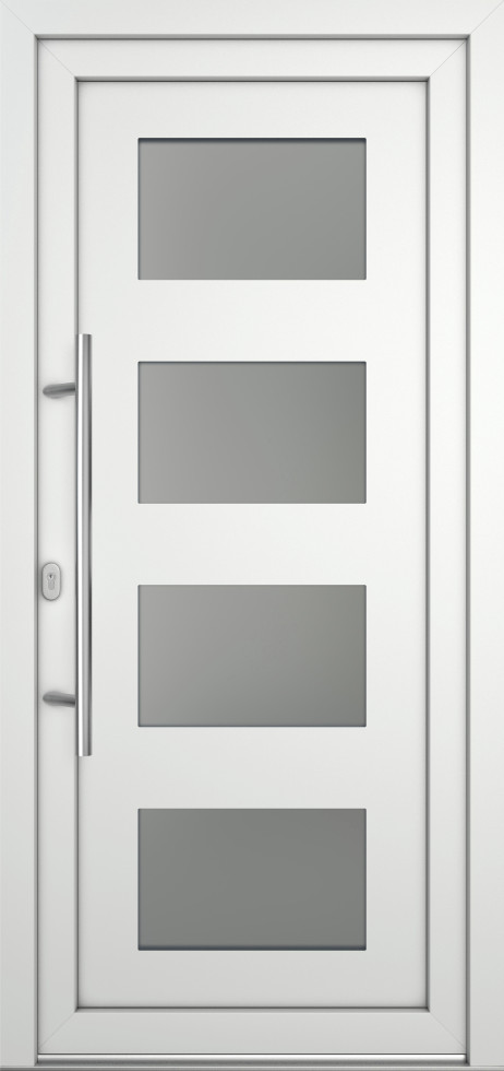 Meeth Haustür Optimal Pro PVC Modell 101 88 x 208 cm DIN Links weiß