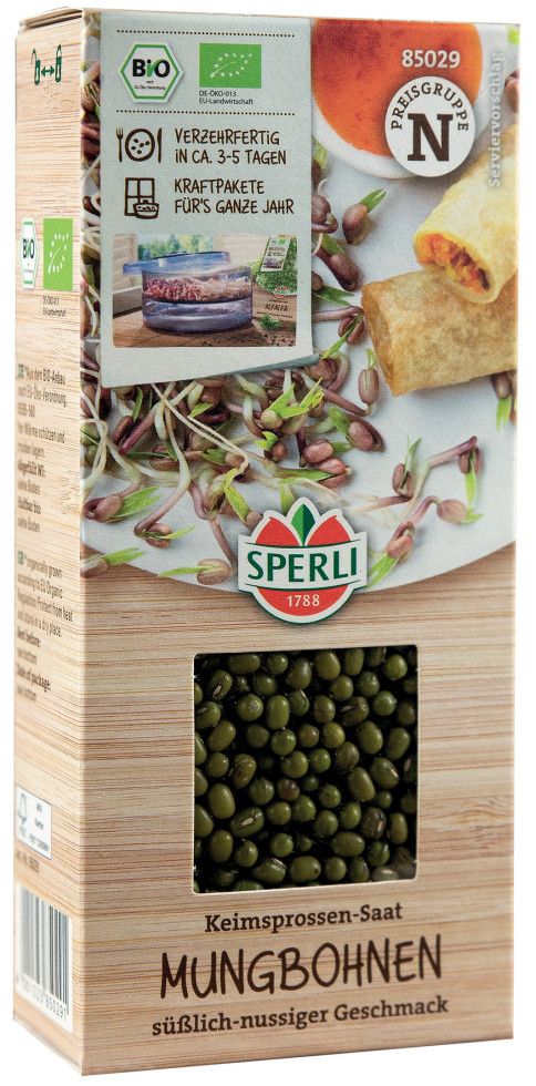 Sperli BIO Keimsprossen-Saat Mungbohnen