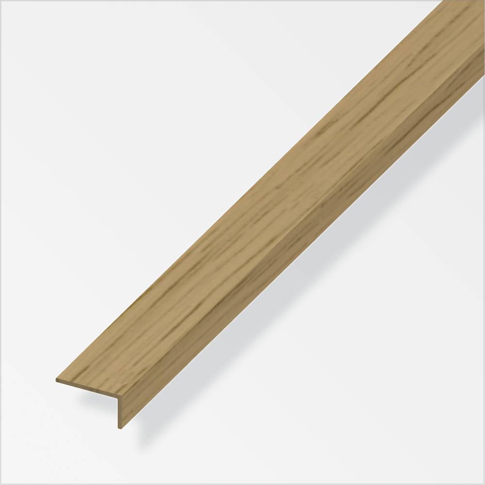 alfer Winkel 1 m, 25 x 28 mm PVC (Kunststoff) glatt eiche hell