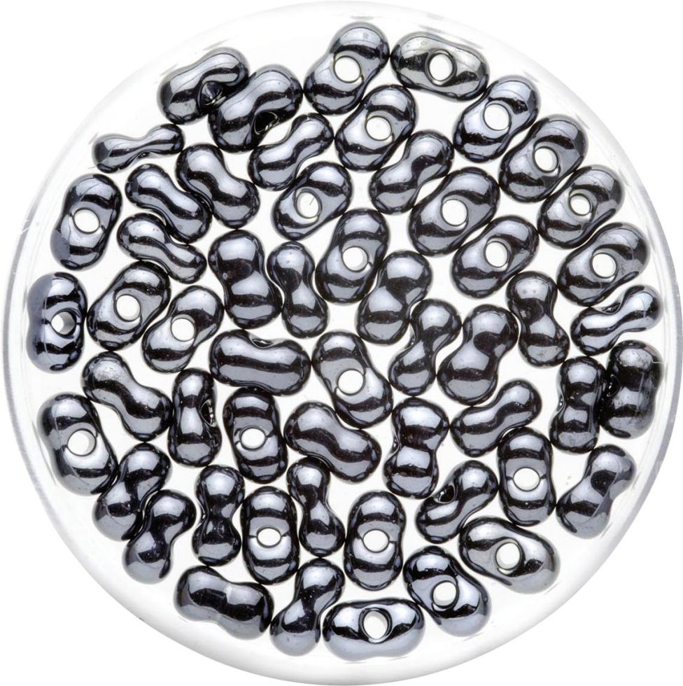 Glorex Farfalle 6,5 mm 17 g, hematite