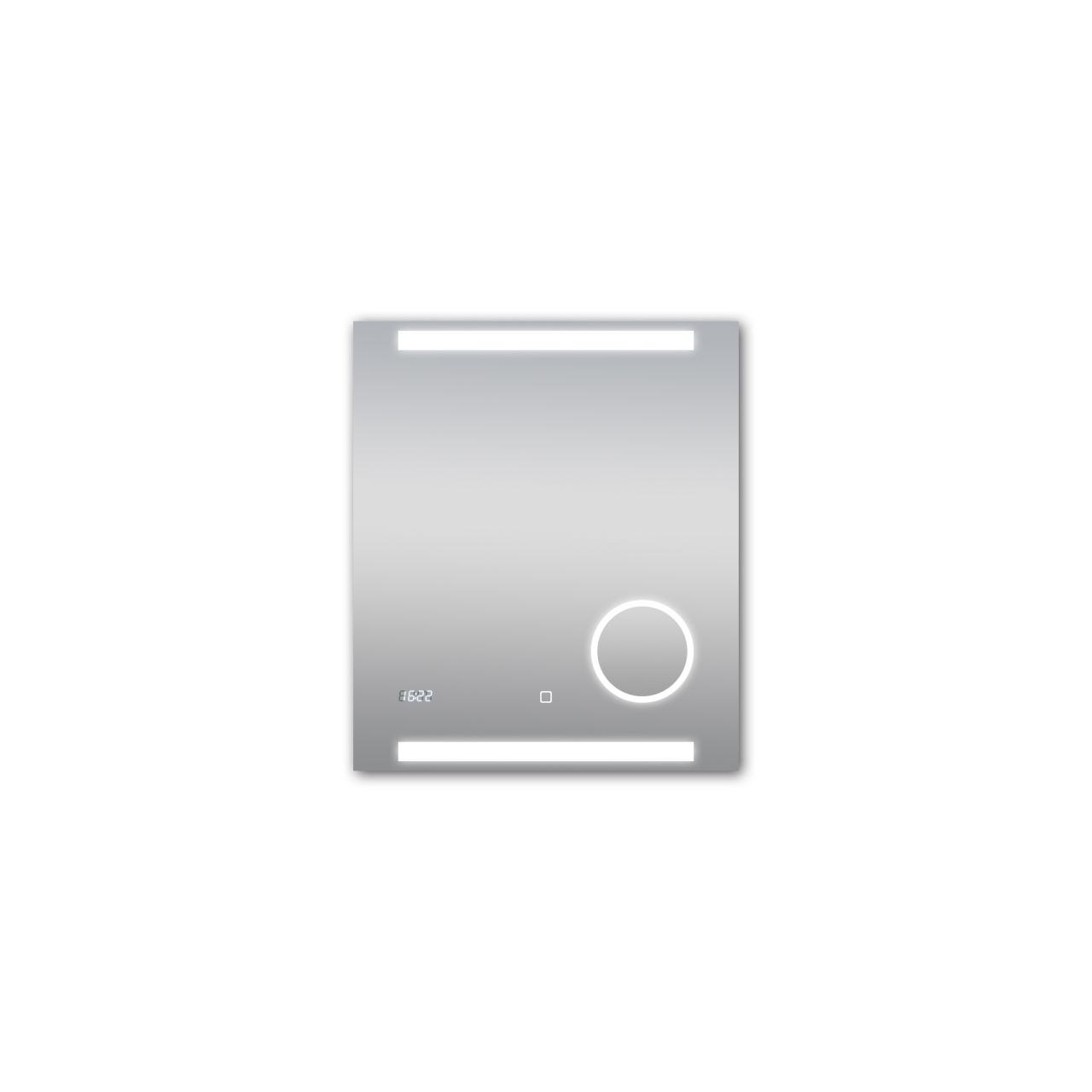 DSK LED Lichtspiegel Silver Rey 60x70 cm