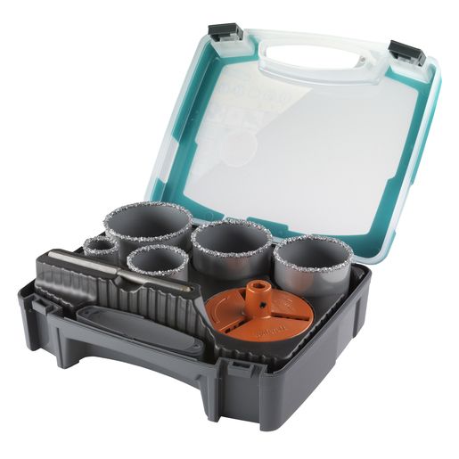 Wolfcraft Lochsägen-Koffer Ø 33 - 83 mm Hartmetall