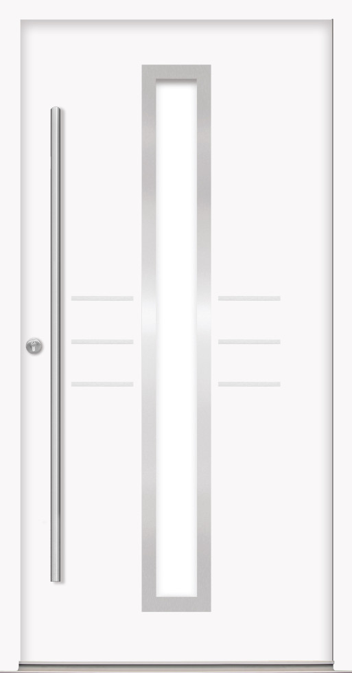 Splendoor Haustür Passivedoor Premium B07 Weiß DIN Links 110 x 210 cm