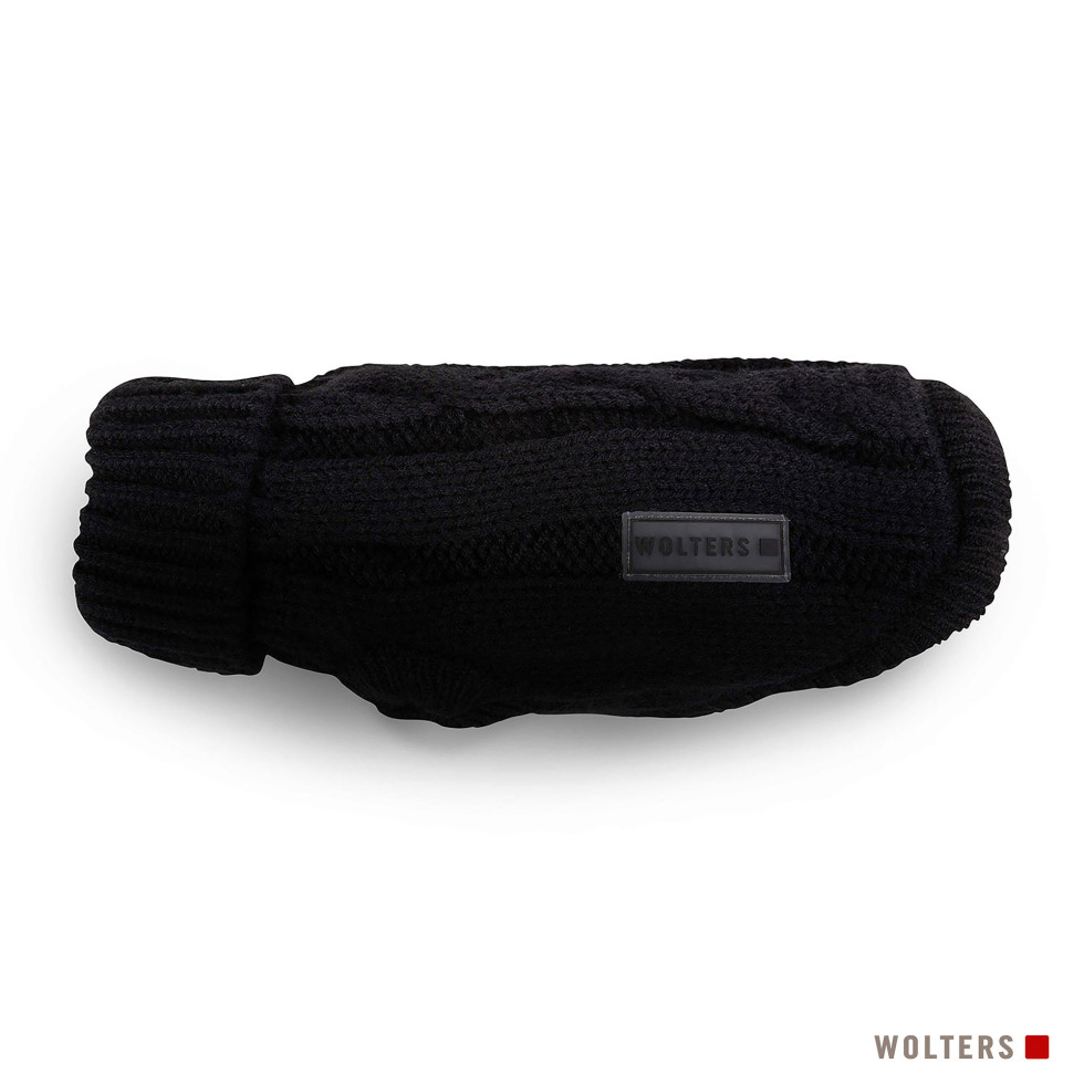 Wolters Hundebekleidung Strickpullover Zopf schwarz