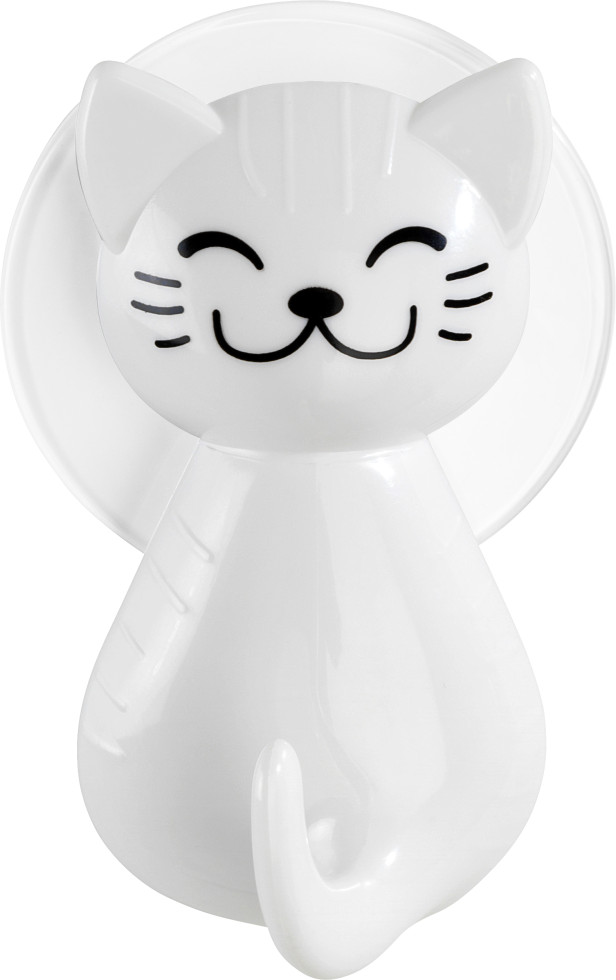Wenko Saughaken Katze weiß