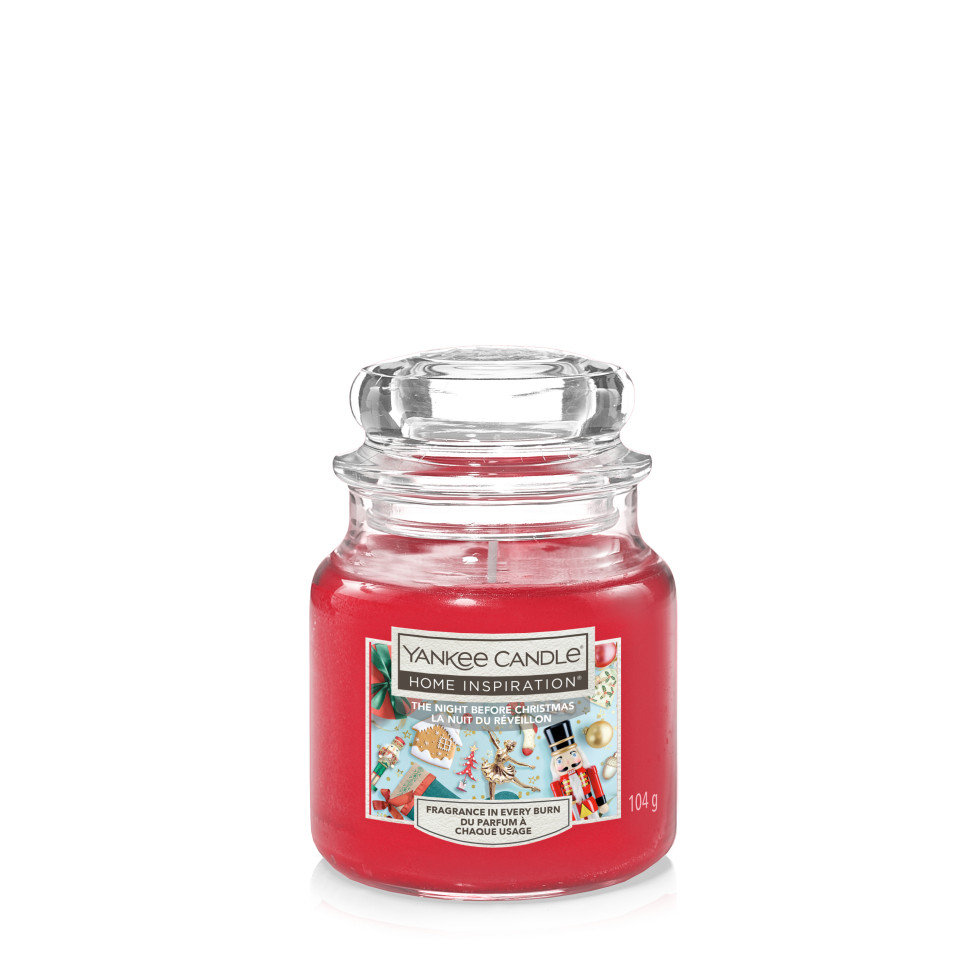 Yankee Candle Duftkerze Kleines Glas The Night Before Christmas 104 g rot