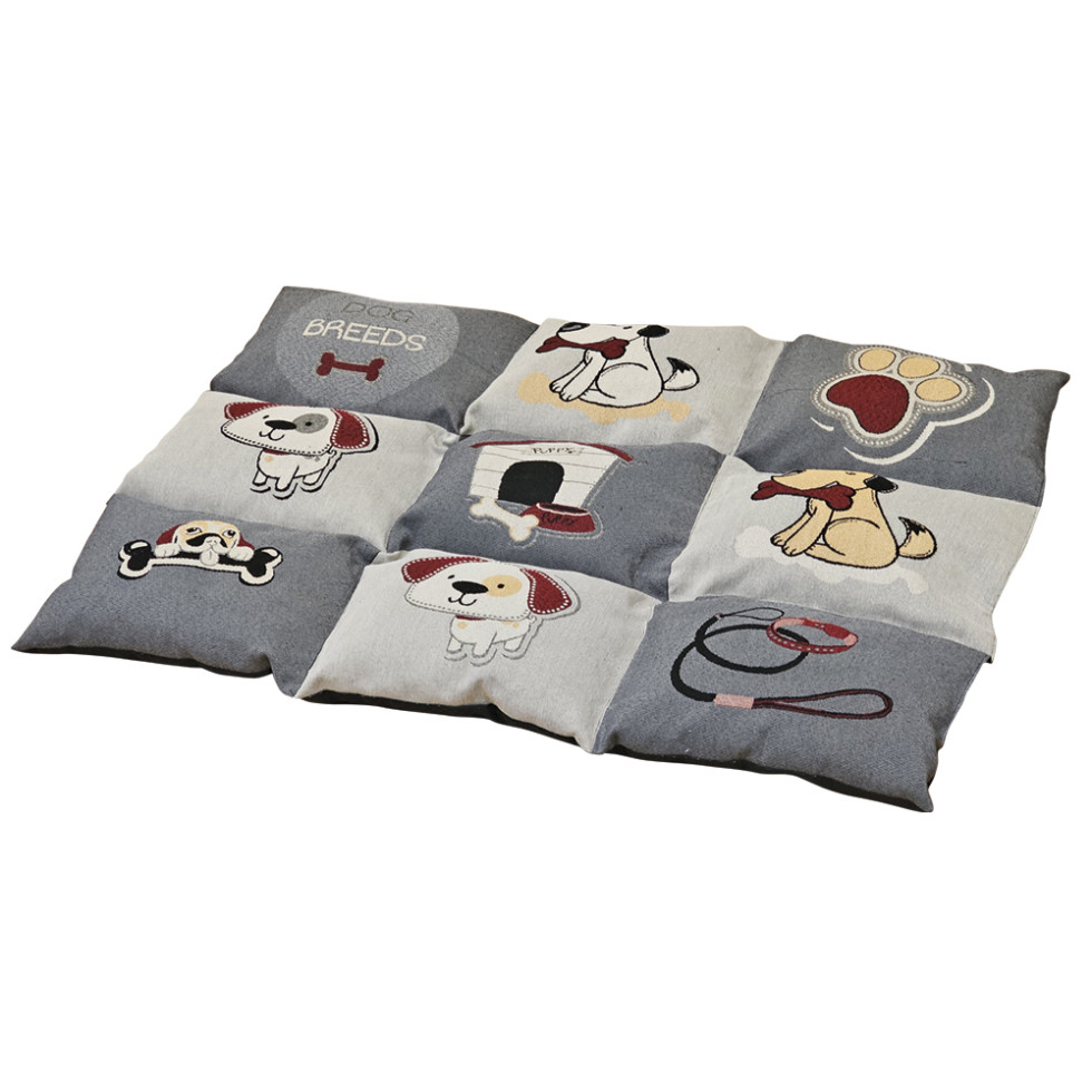 Nobby Hundekissen Patchy Classic grau beige 80 x 58 cm