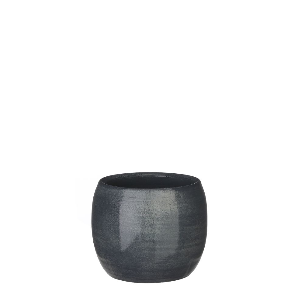 Mica Blumentopf Lester Ø 12 x 14 cm blau