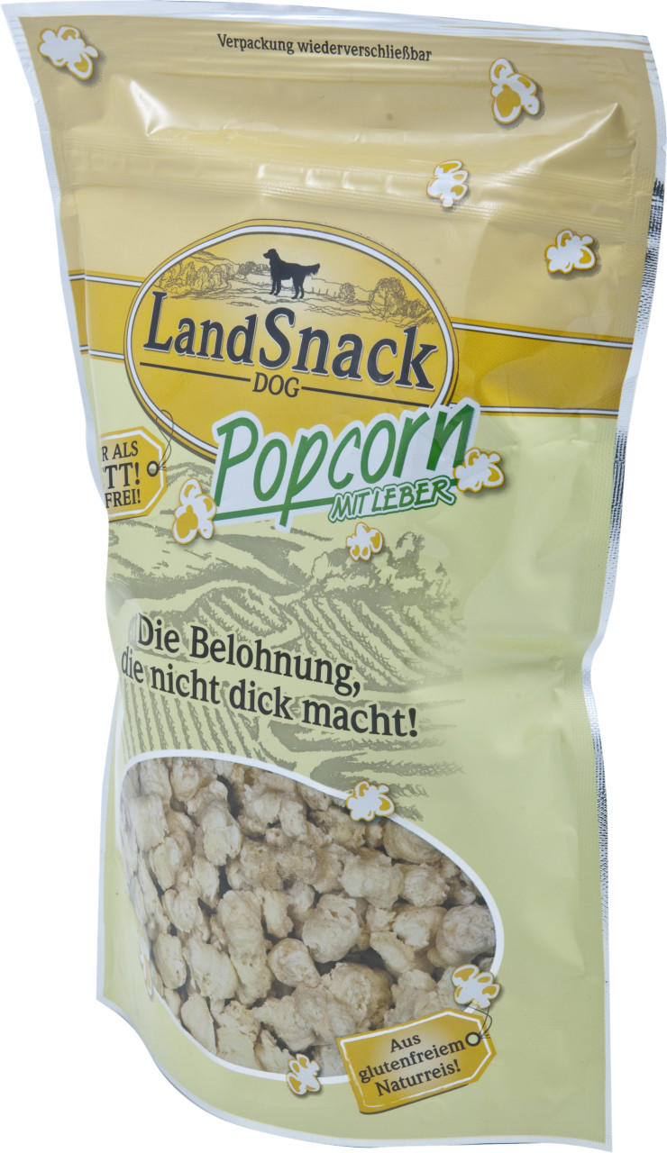 LandSnack Popcorn mit Geflügeleber Hundesnack 100 g