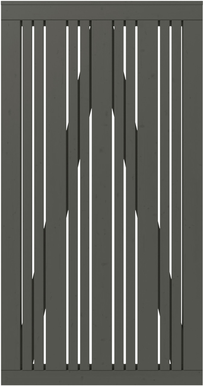 Plus Einzeltor Tangent inkl. Beschläge 95 x 180 cm umbragrau fungizidbehandelt