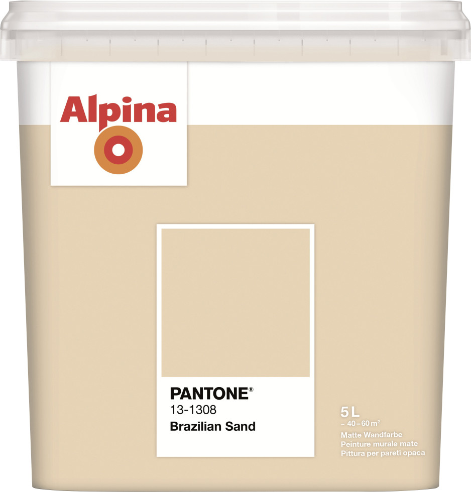Alpina Wandfarbe Pantone matt brazilian sand 5 L