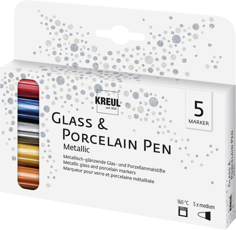 Kreul Porzellanmaler metallic 5er Set PorcelainPen