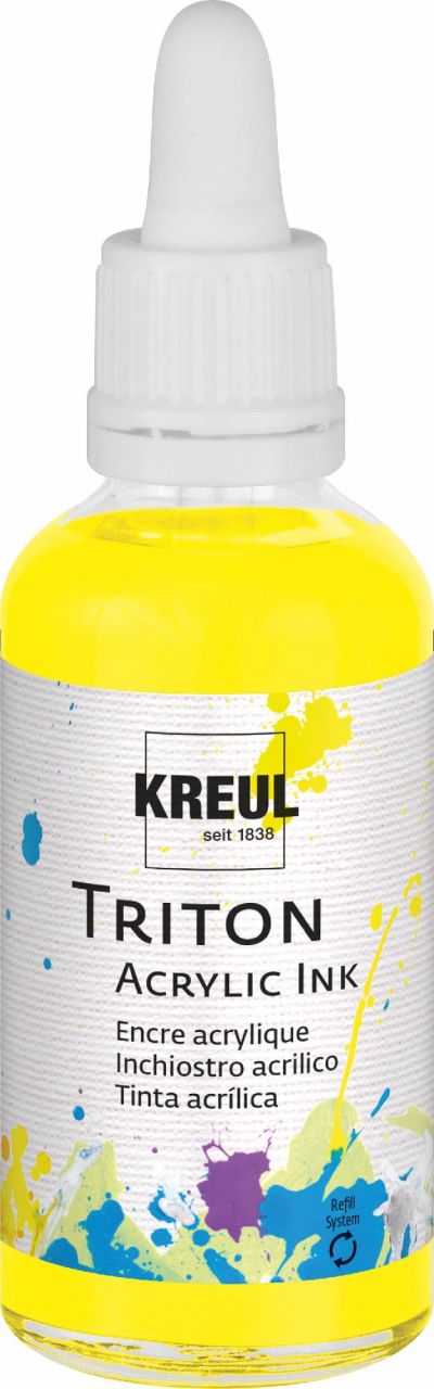 Kreul Triton Acrylic Ink zitron 50 ml