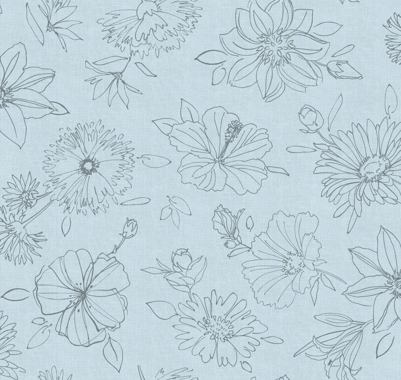 d-c-table Tischdecke Manhattan Palmas 150 cm rund, grau