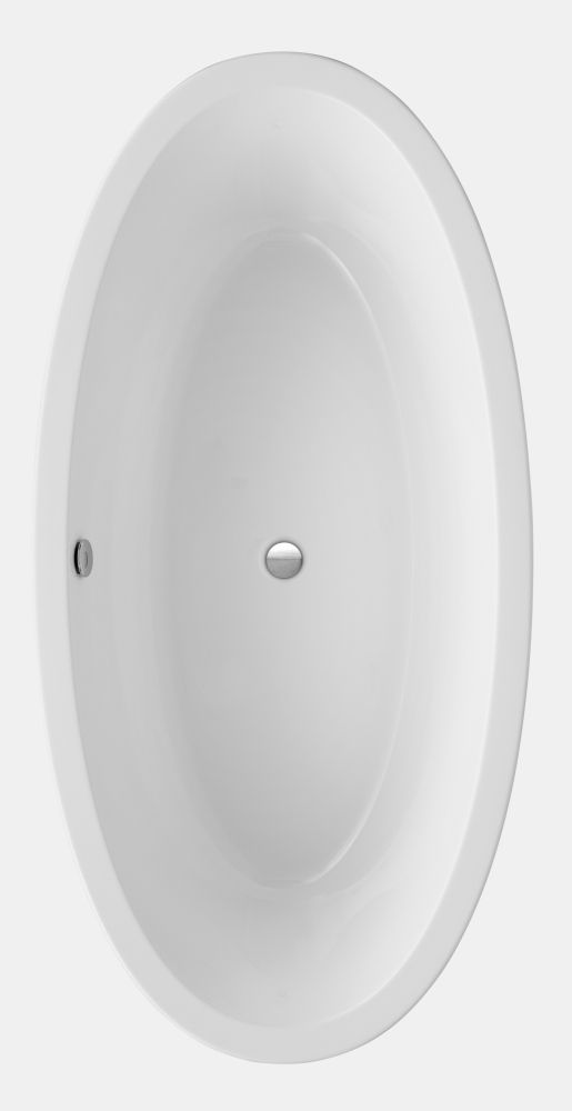 Ottofond Freistehende Badewanne Latina 190 x 94 x 45,5 cm, weiß