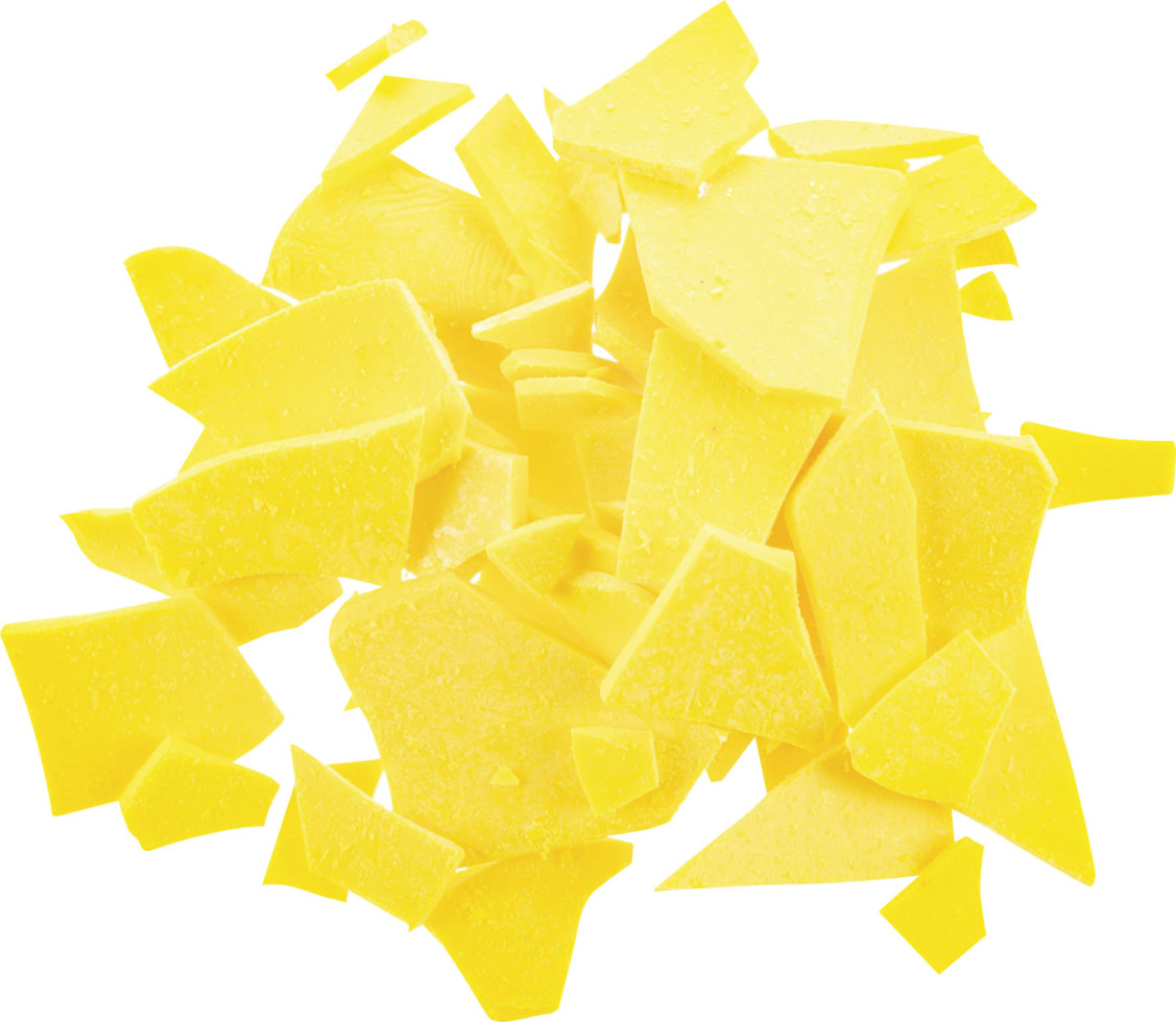 Glorex Wachsfarbe in Pastillenform neon gelb 5 g