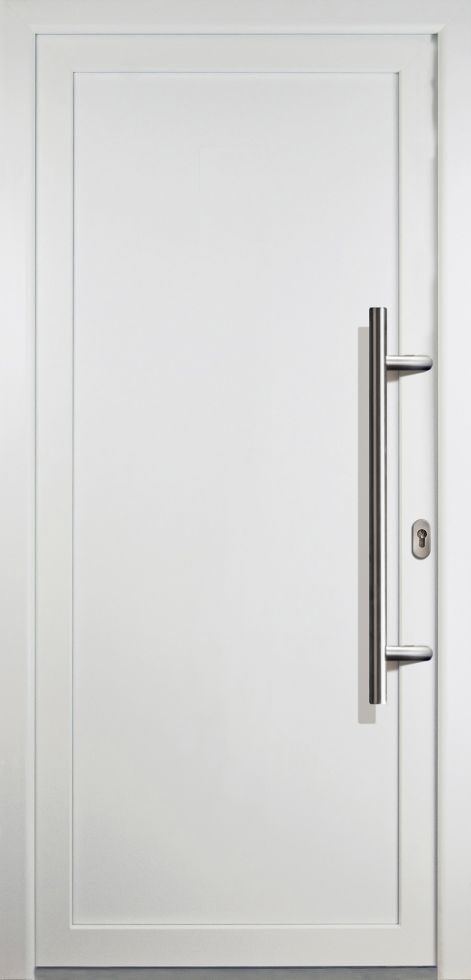 Meeth Haustür Signum PVC Exclusiv PVC Modell 01 108 x 200 cm, DIN rechts, weiß