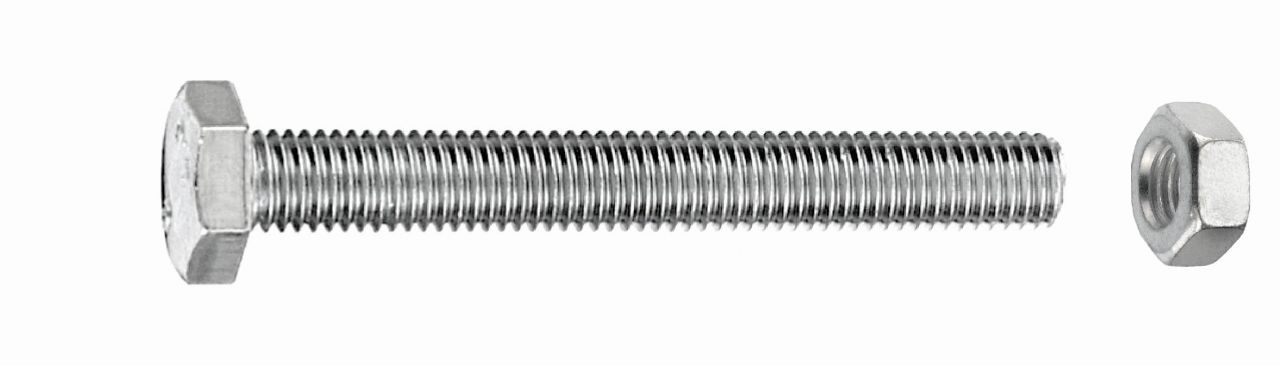 Connex Sechskantschrauben M8 x 80 mm - 15 Stück Edelstahl