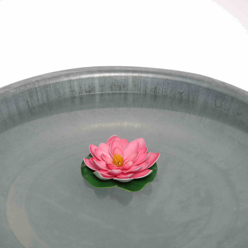 Deko-Rose schwimmend orange Ø 18 cm