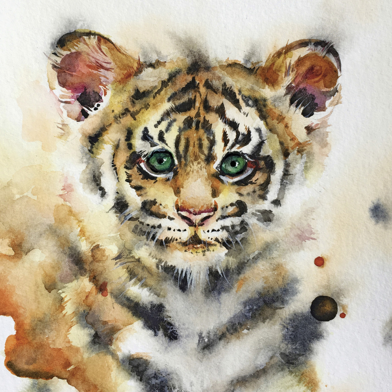 Keilrahmenbild Löwe 30 x 30 cm