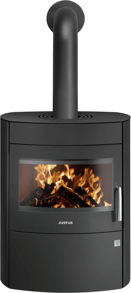 Justus Kaminofen Agero 2.0 Stahl schwarz 7 kW